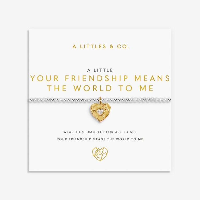 A Little 'Your Friendship Means The World To Me' Bracelet