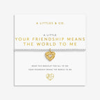 A Little 'Your Friendship Means The World To Me' Bracelet