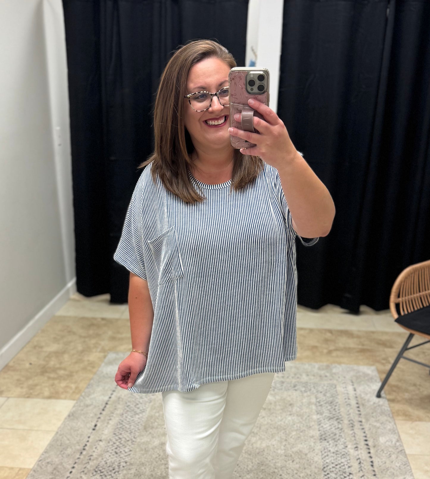 RIB OVERSIZED SHORT-SLEEVE TOP