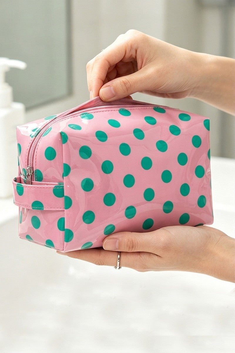 Polka Dot Cosmetic Bag