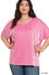 RIB OVERSIZED SHORT-SLEEVE TOP