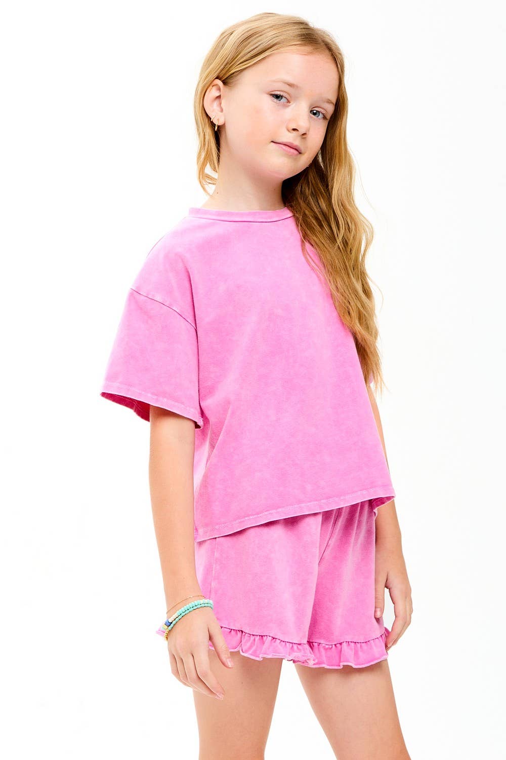 Mineral Washed Top and Shorts Set