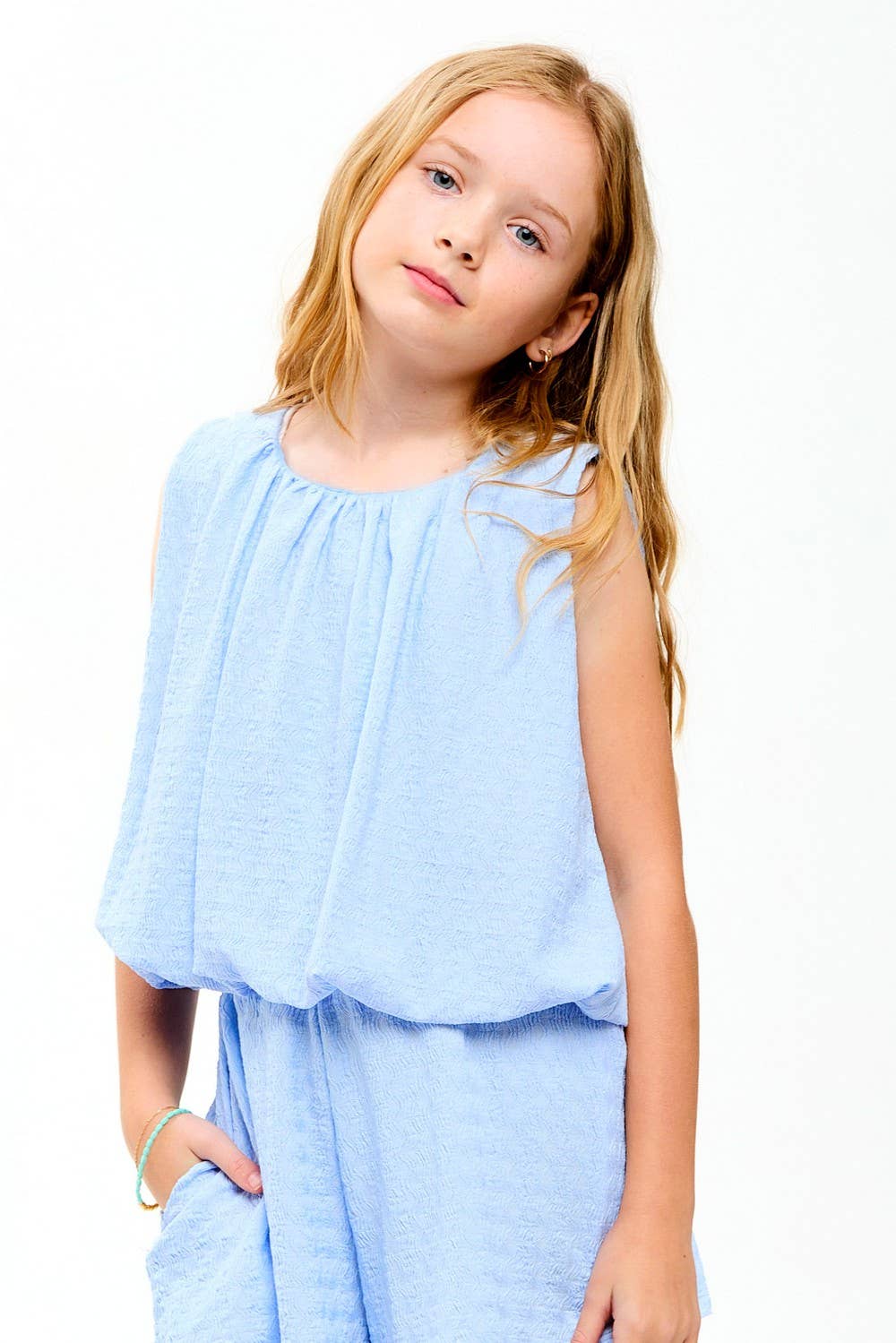 Curly Sleeveless Bubble Set