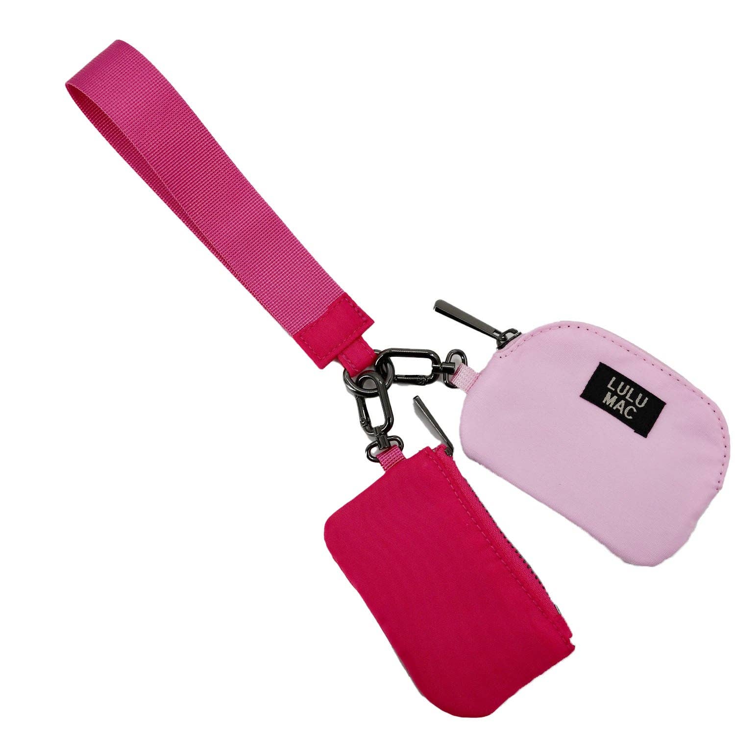 Hot Pink/Light Pink Lulu Mac Wristlets
