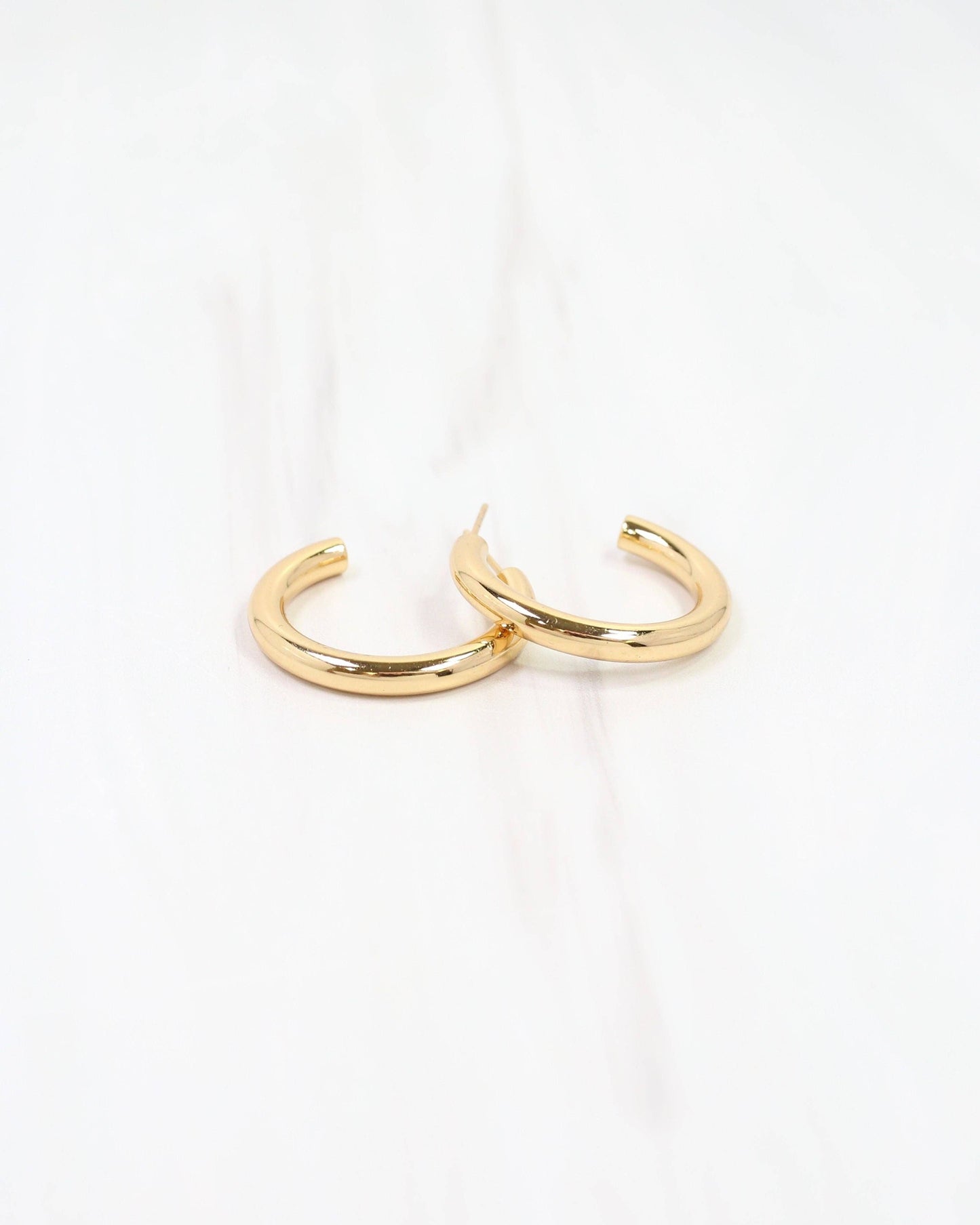 Dalles Hoop Earring WP Gold