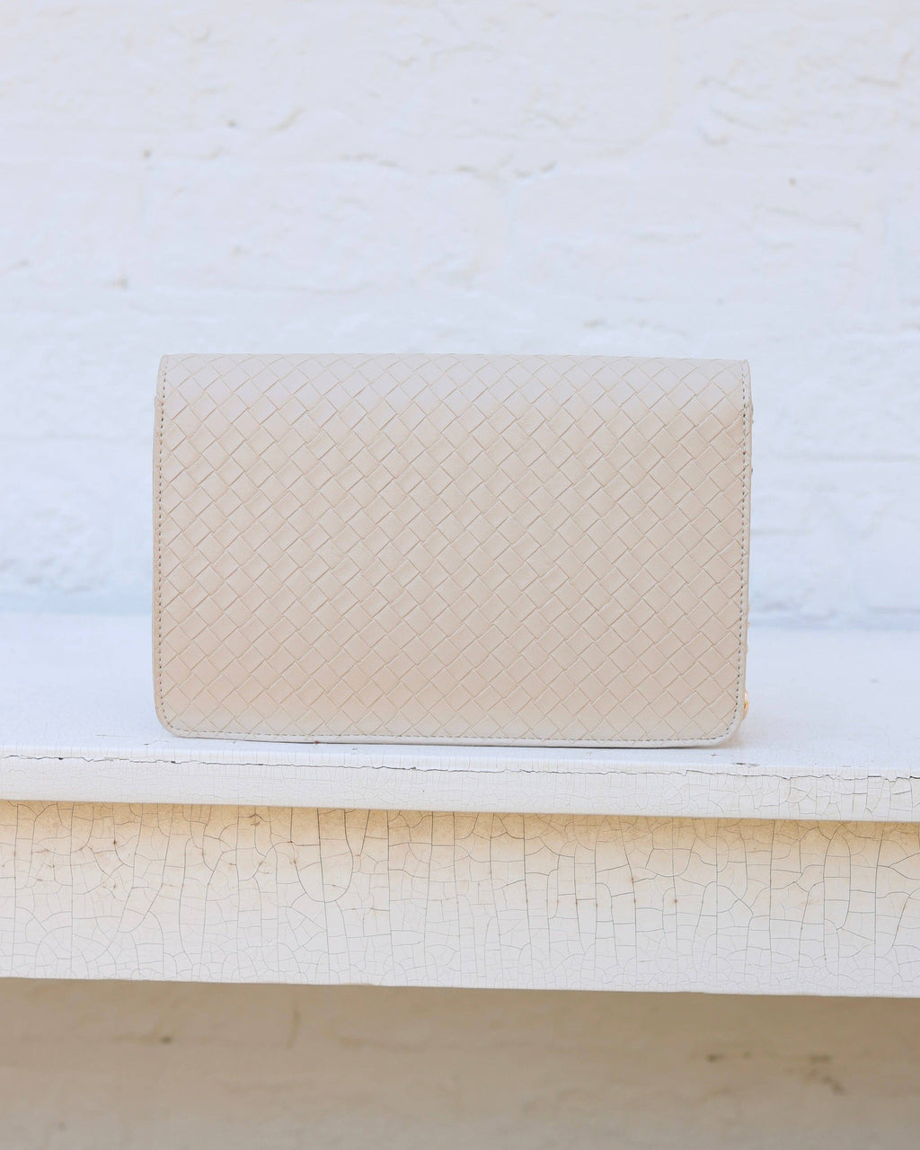 Bryn Clutch/Crossbody Woven Almond