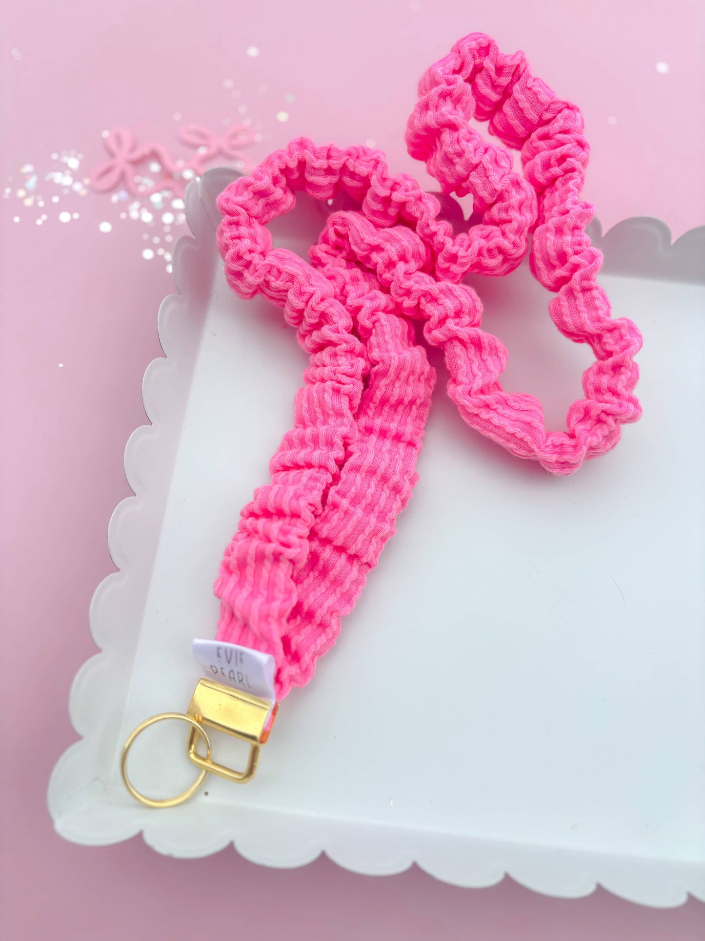 Bubblegum Pink Ribbed/Headband/Lanyard