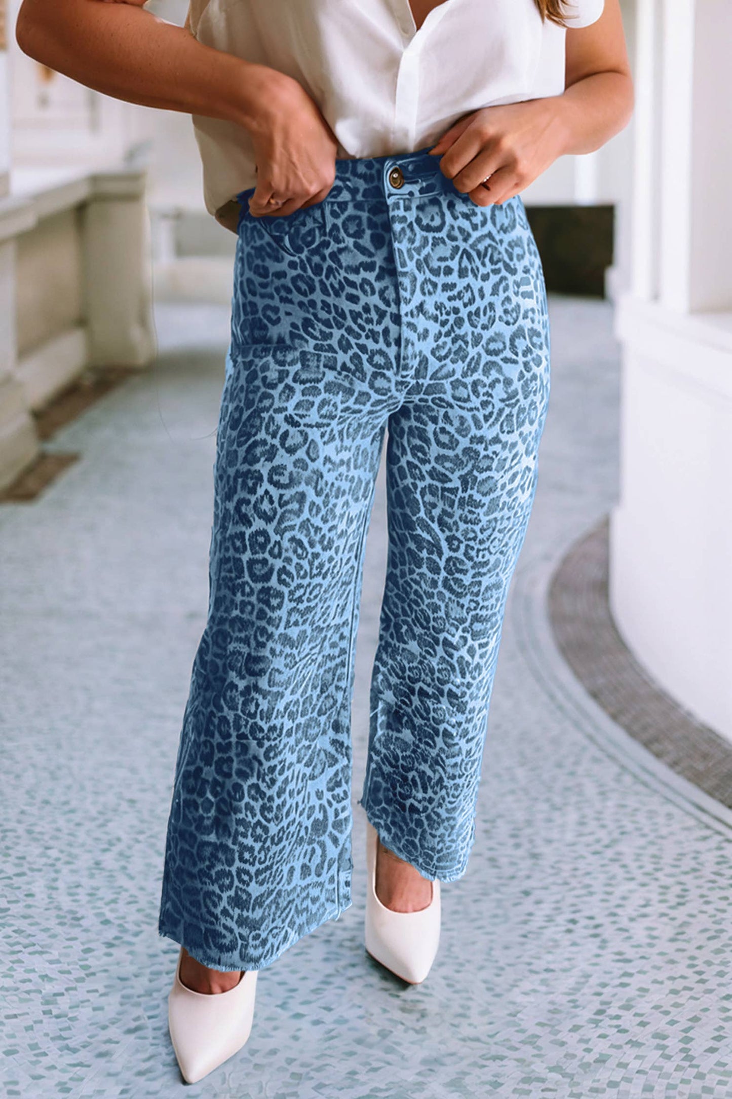 Spring Wide Leg High Waist Jeans
