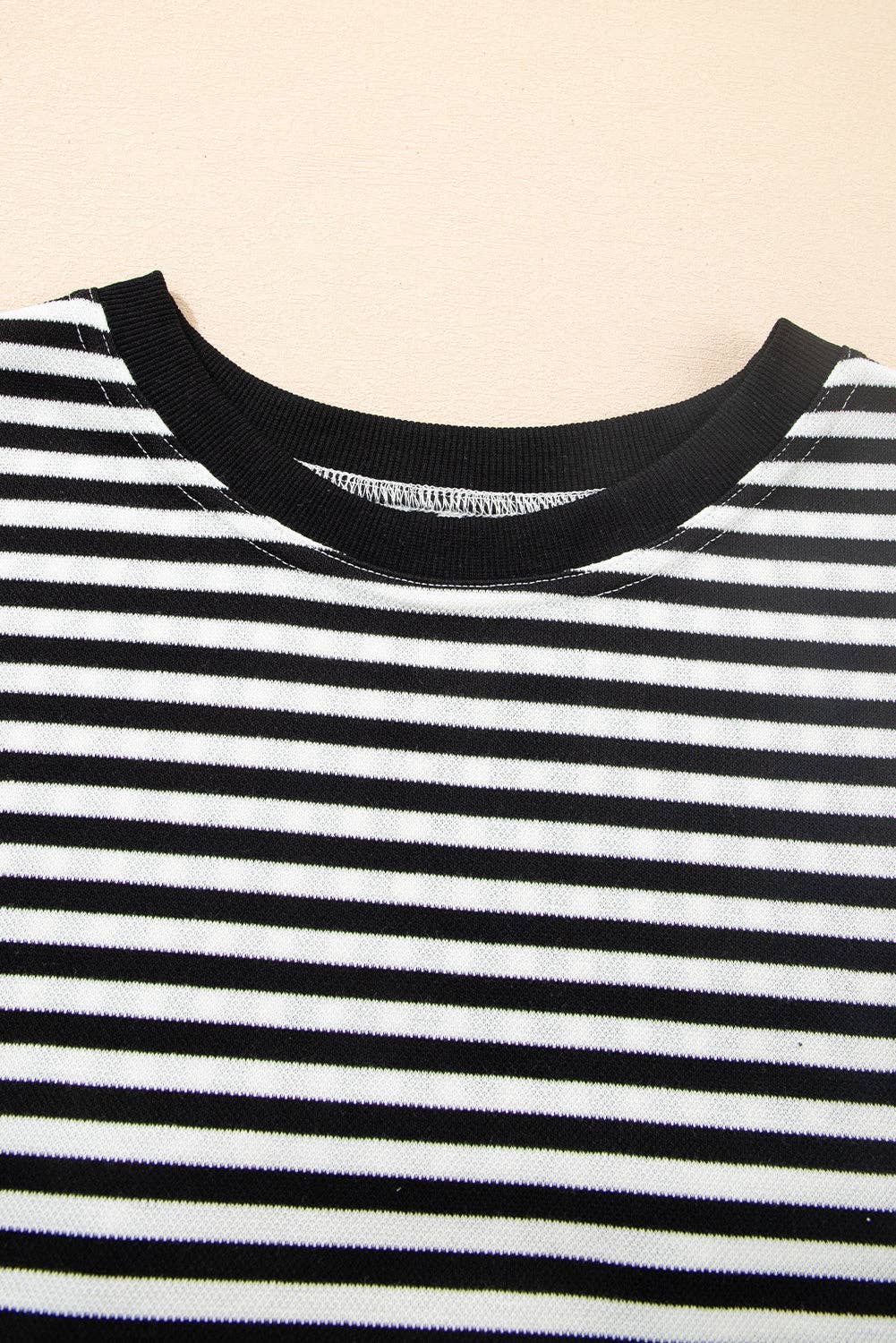 Red Stripe Bow Cutout Back Tee