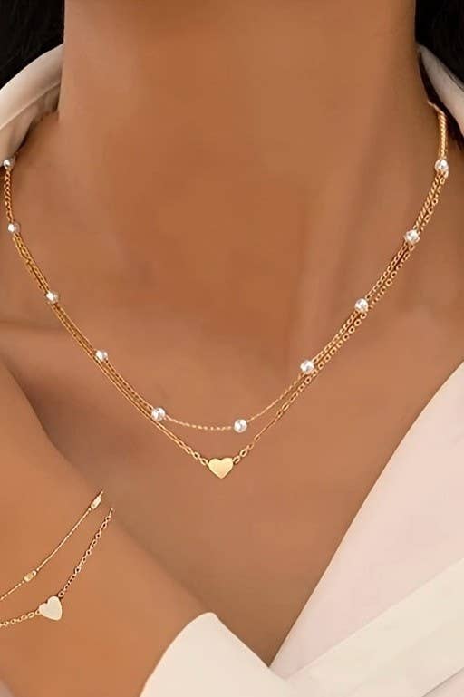 HEART LAYERED NECKLACE