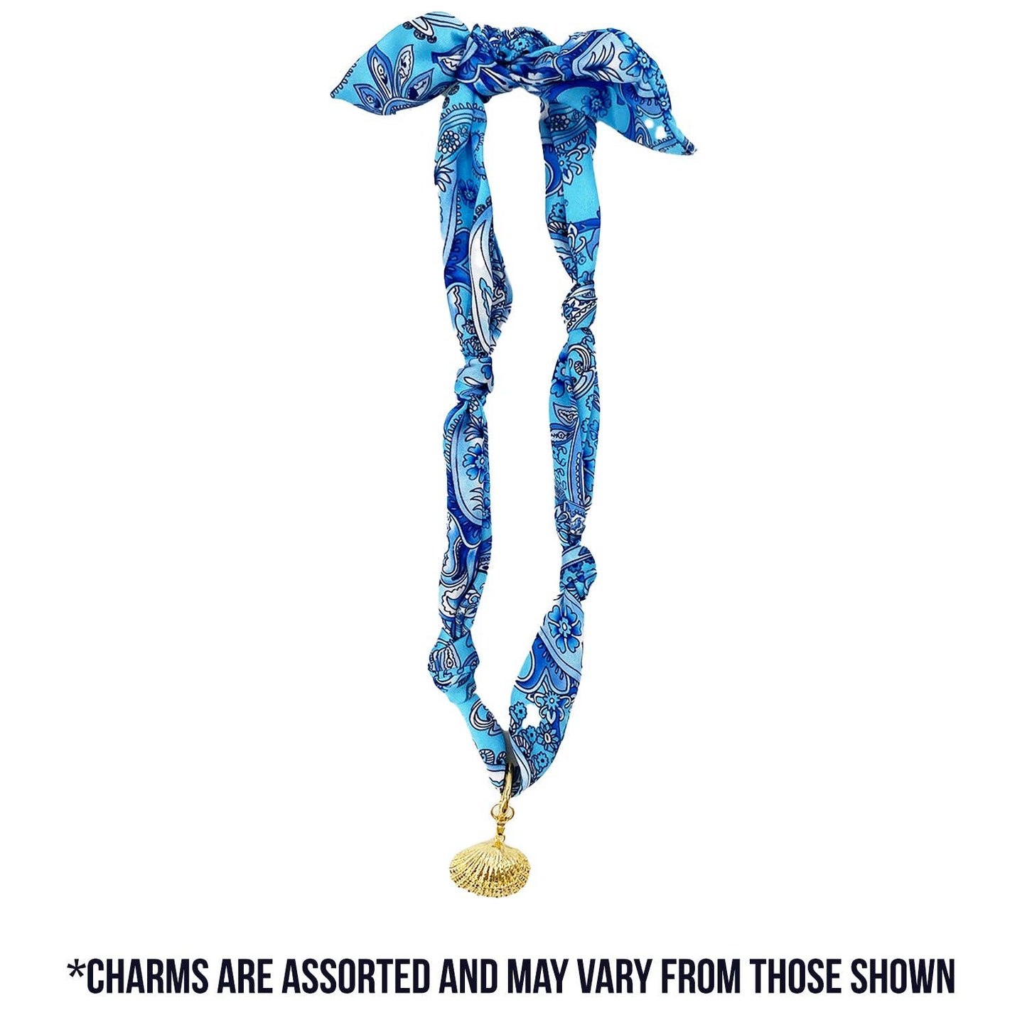 SCARF NECKLACE WITH CHARM