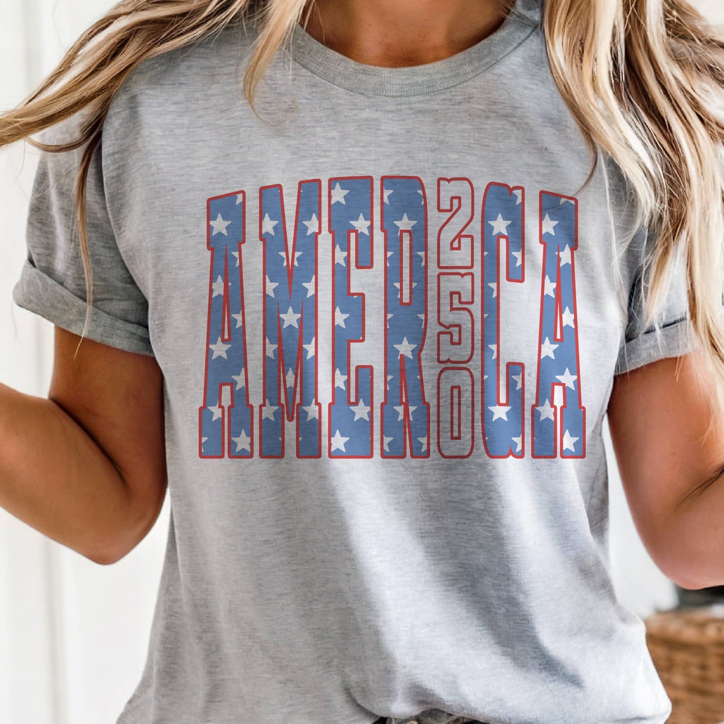 USA America 250 Years 4th of July Flag Patriotic Graphic Tee