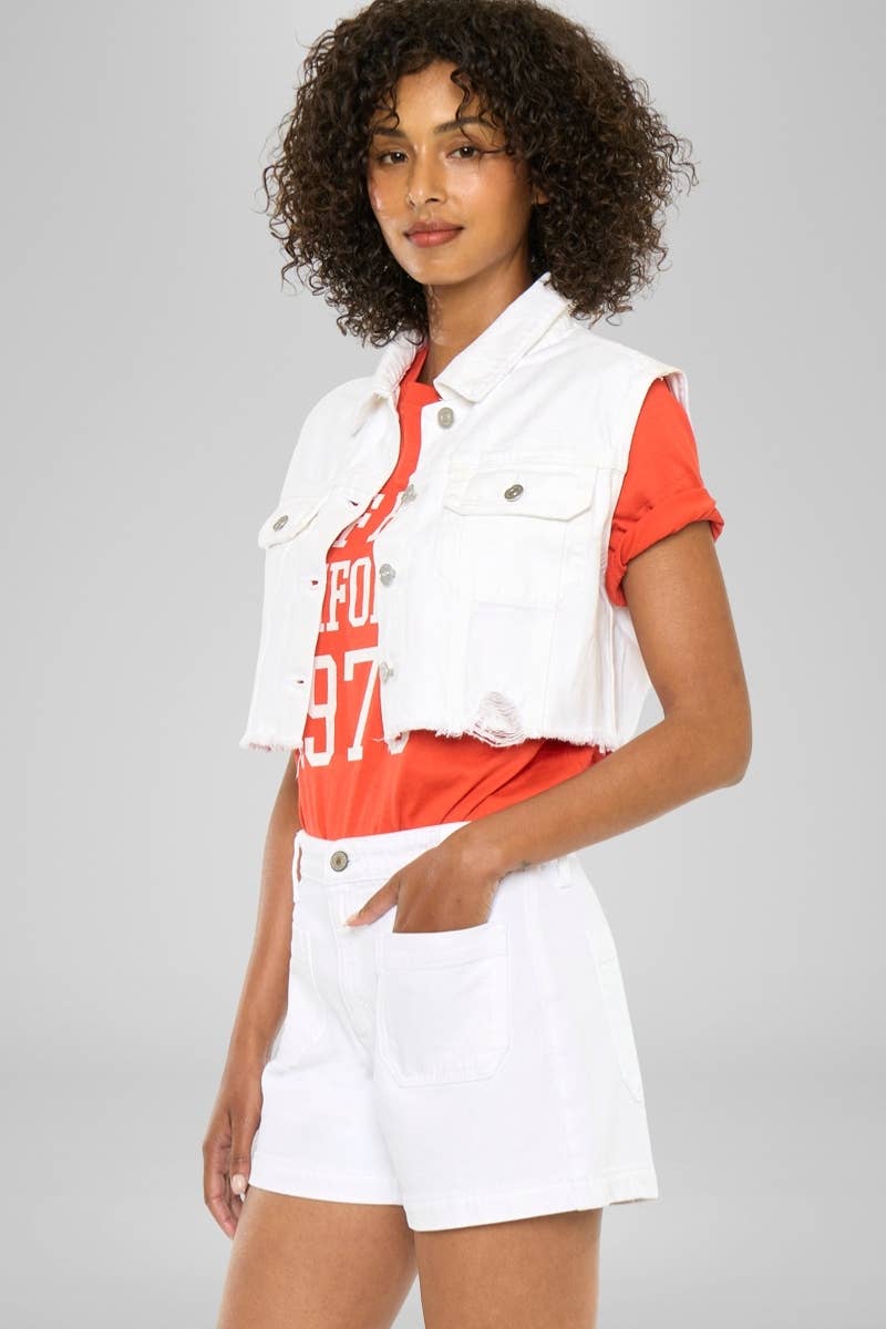 HIGH RISE A-LINE TROUSER SHORTS