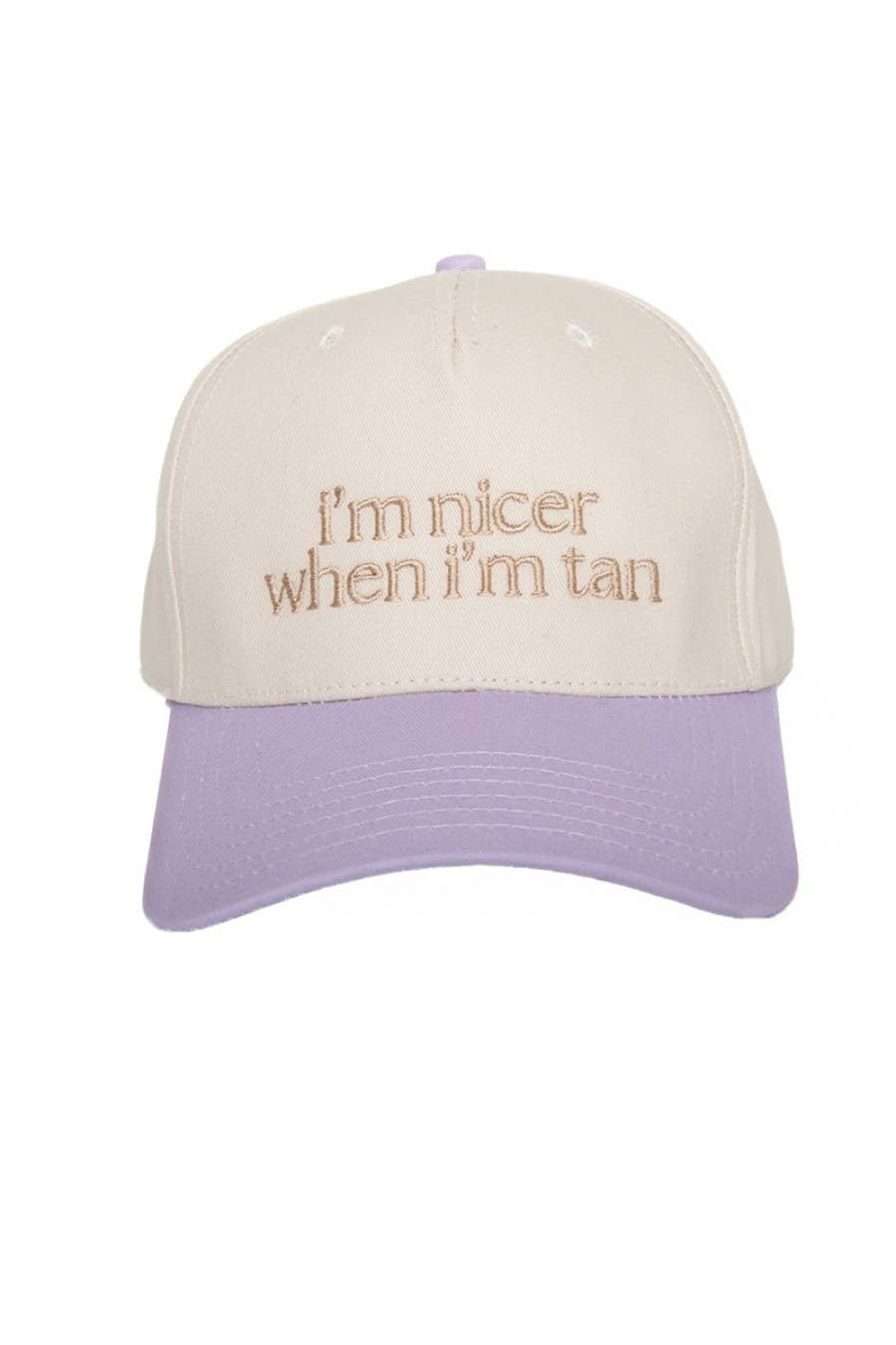I'm Nicer When I'm Tan Two-Toned Vintage Hats
