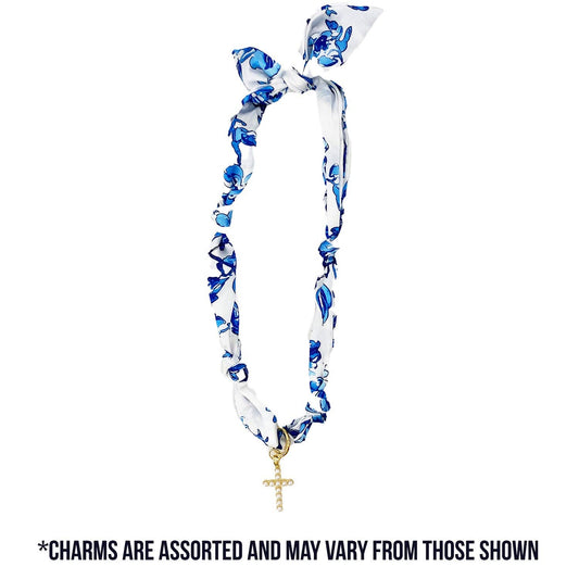 SCARF NECKLACE WITH CHARM