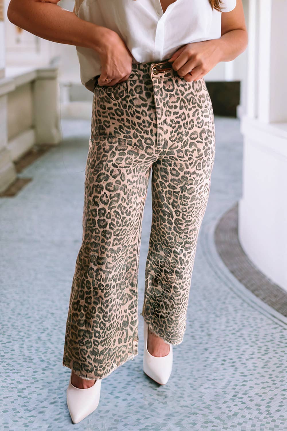 Spring Wide Leg High Waist Jeans