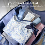 Case-Mate Something Navy Bow Crinkle Makeup Bag