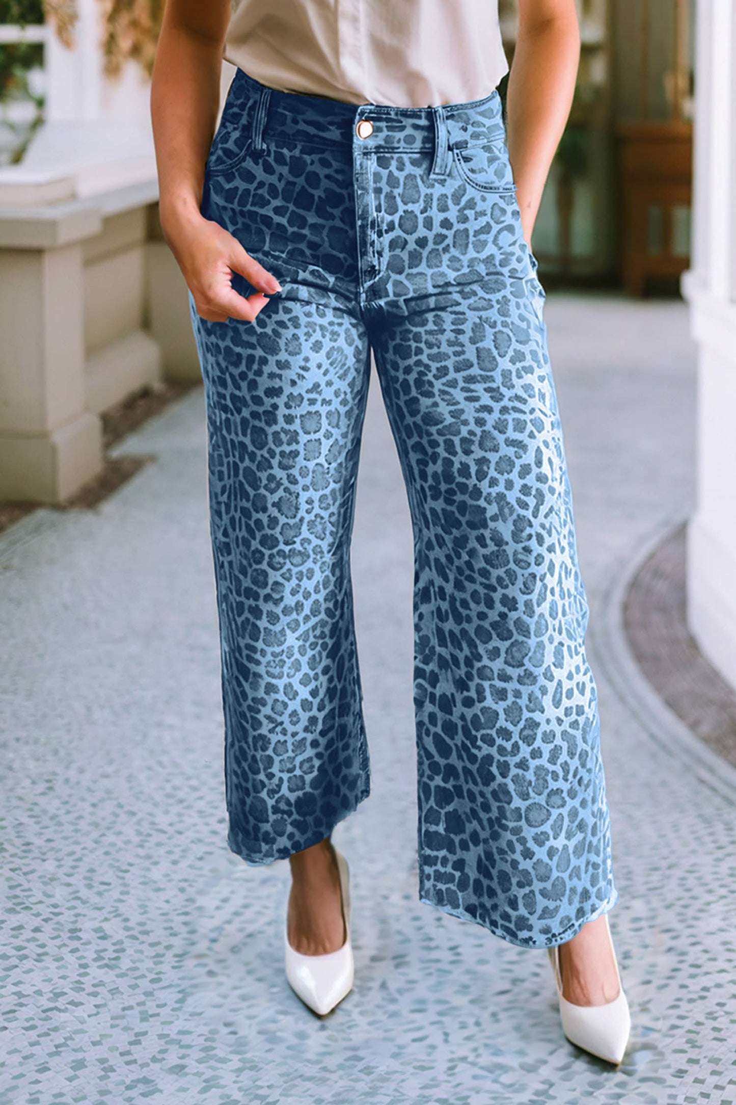 Spring Wide Leg High Waist Jeans