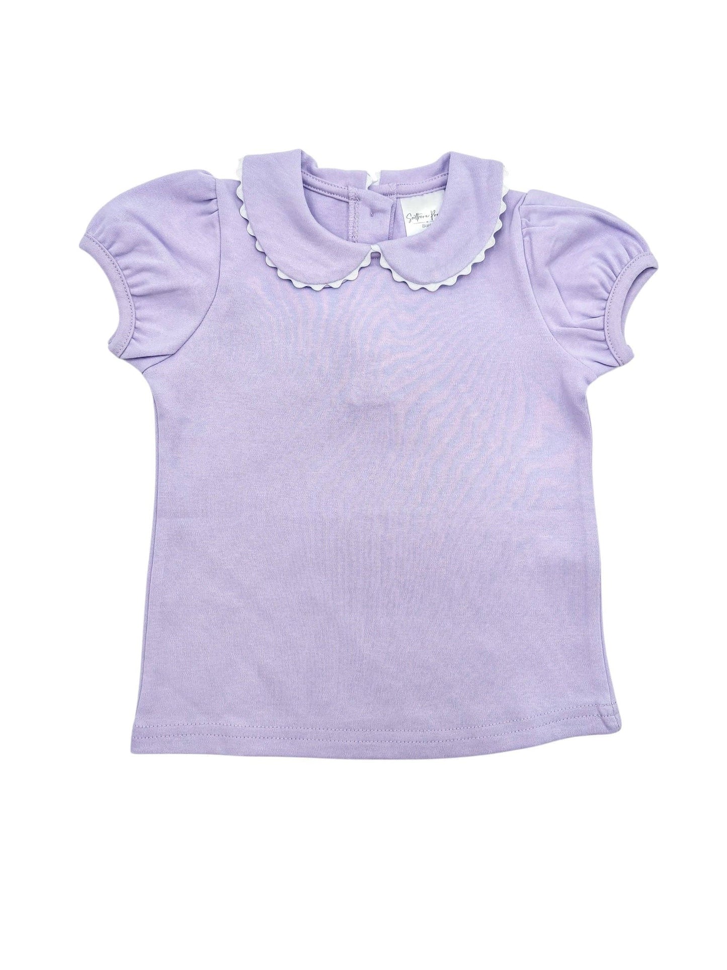 SS Scalloped Collared Shirt