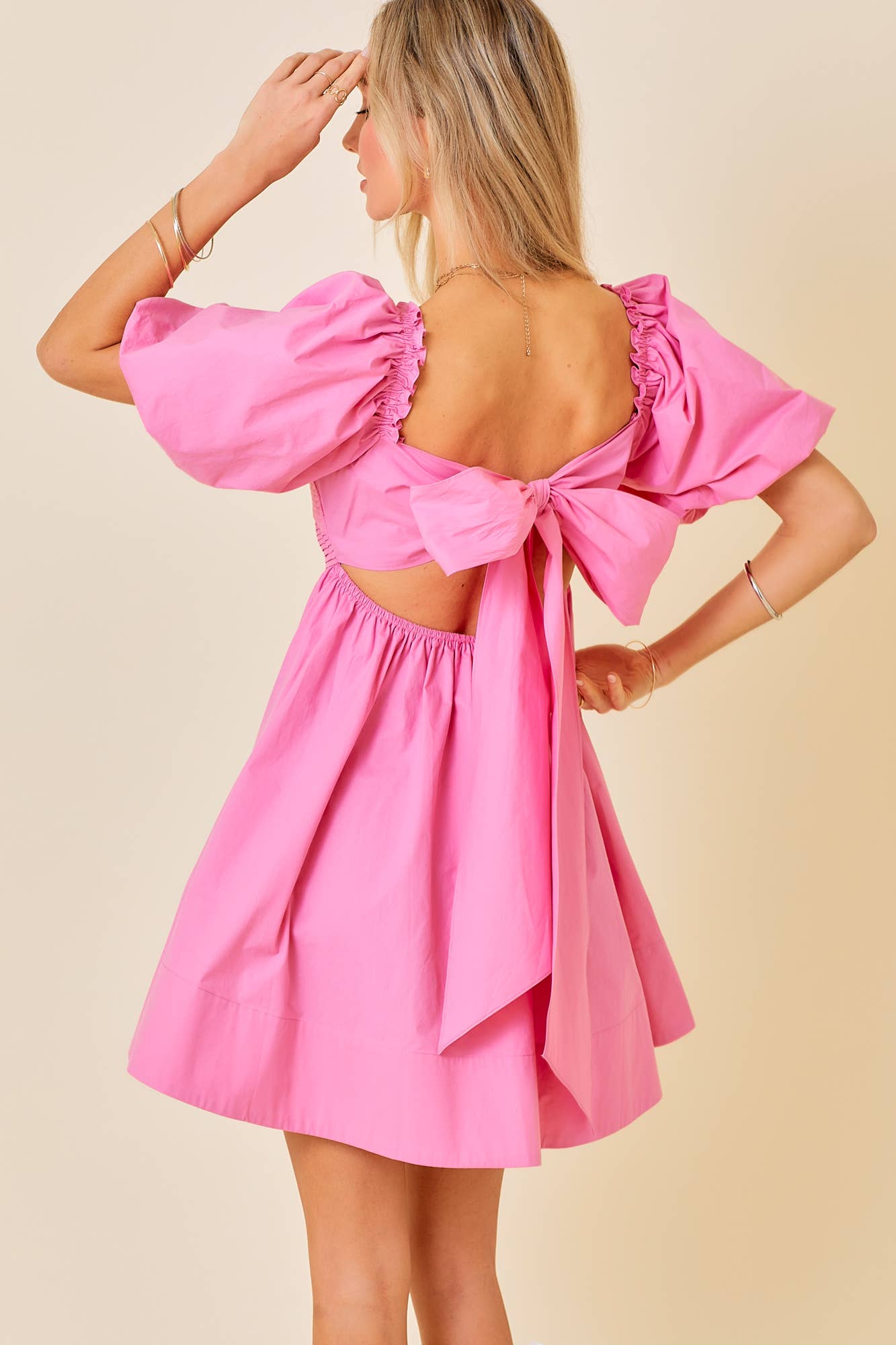 Ruffle Square A-line Cotton Midi Dresses
