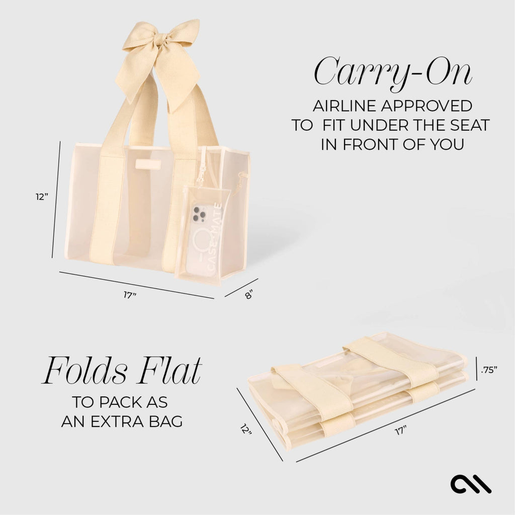 Case-Mate Ecru Raffia Tote Bag