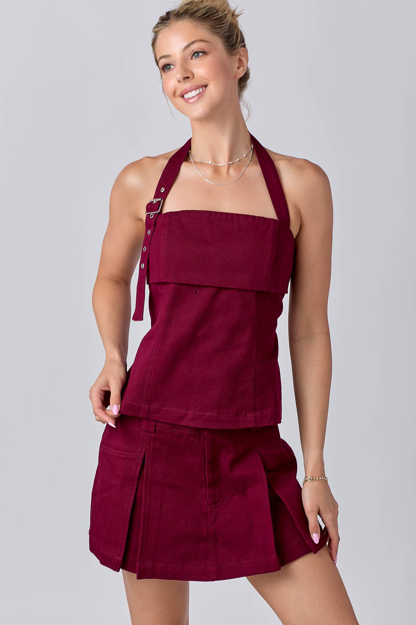 Gameday Two-Piece Square Neck Tank Top and Short