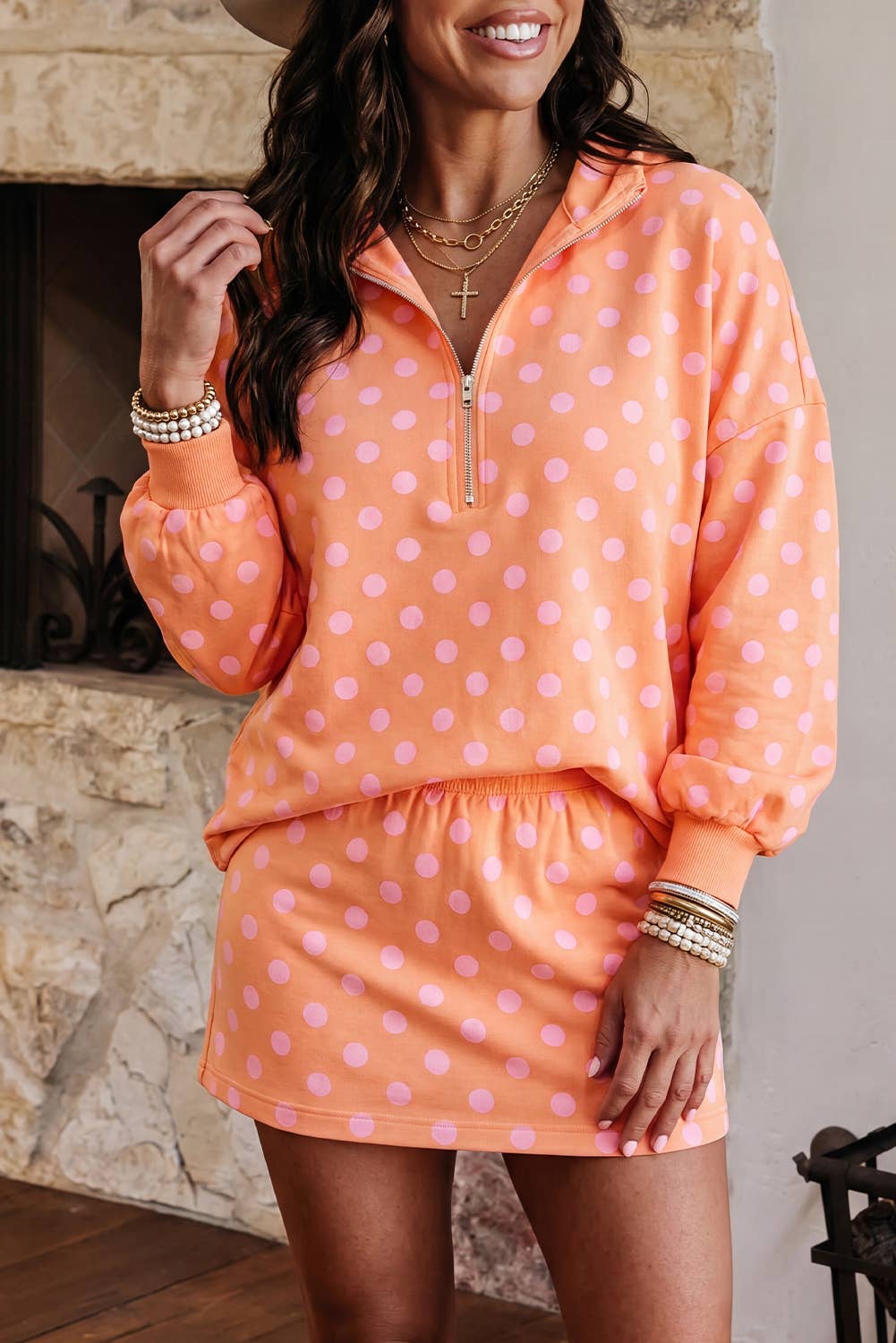 Fall Polka Dot Set