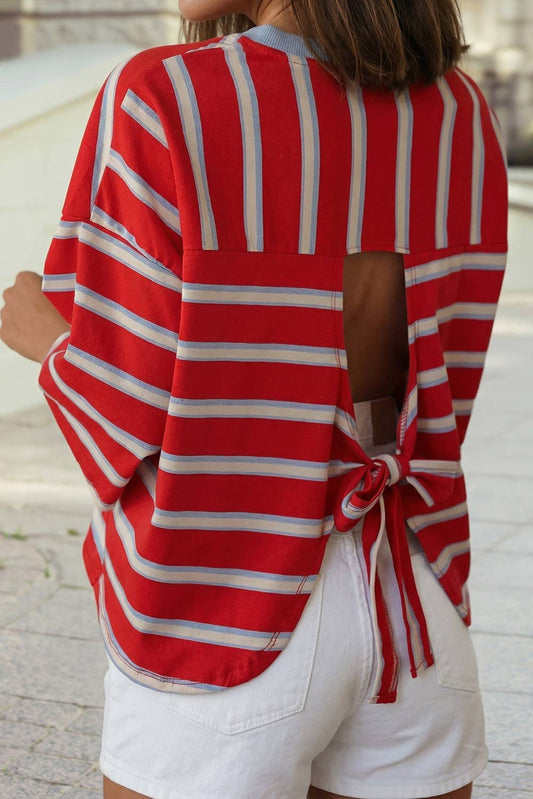 Striped Crew Neck T-shirt