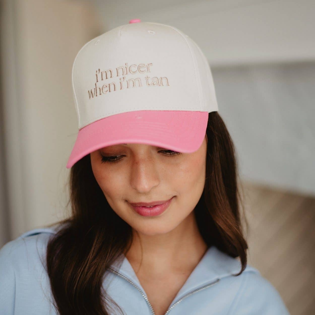 I'm Nicer When I'm Tan Two-Toned Vintage Hats