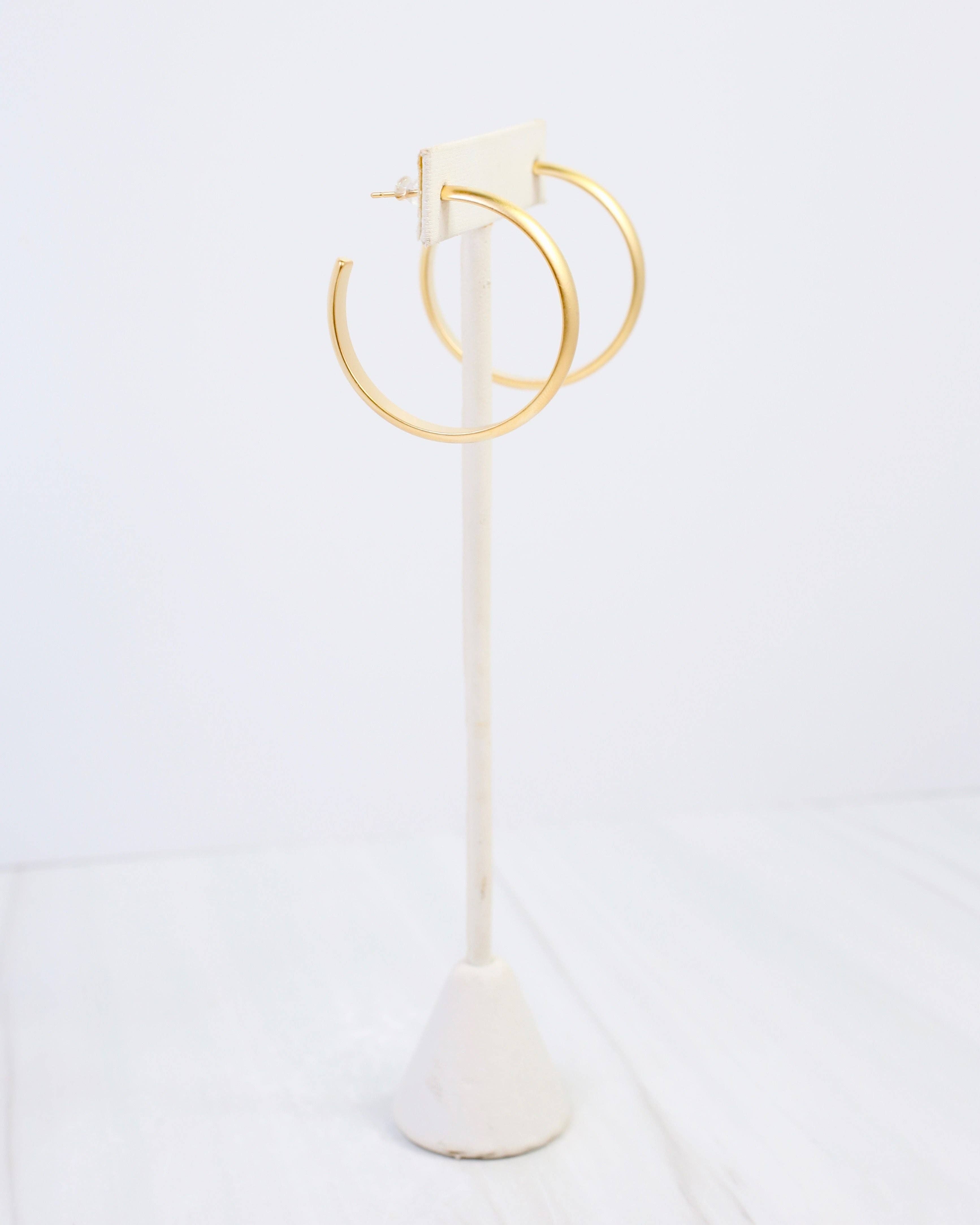 CH Hoop Earring Matte Gold