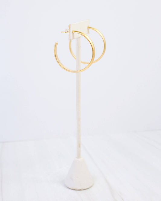 CH Hoop Earring Matte Gold