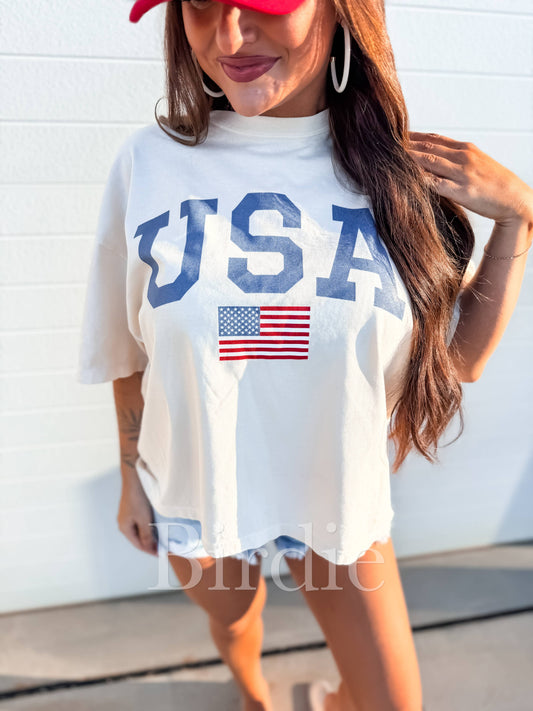 BOXY USA Graphic Tee